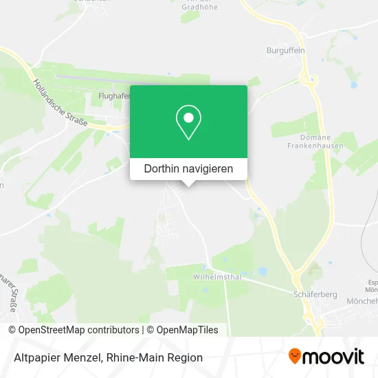 Altpapier Menzel Karte