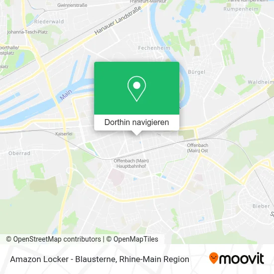 Amazon Locker - Blausterne Karte