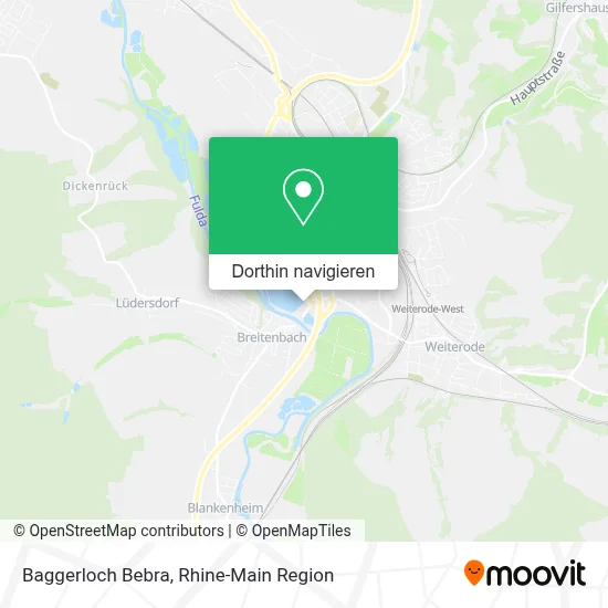 Baggerloch Bebra Karte