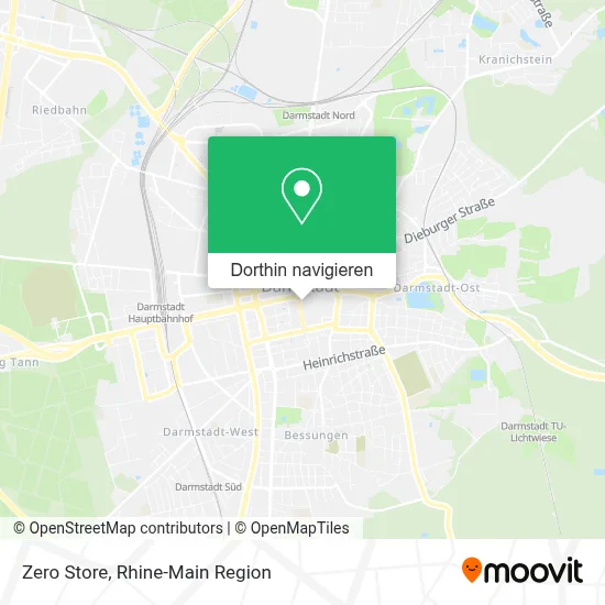 Zero Store Karte