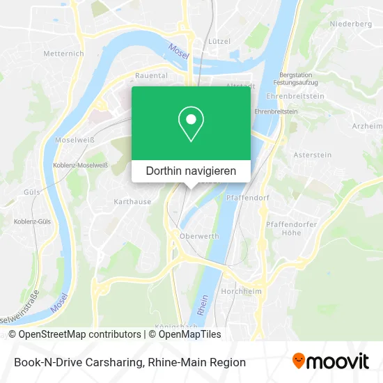 Book-N-Drive Carsharing Karte