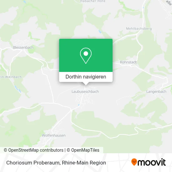 Choriosum Proberaum Karte