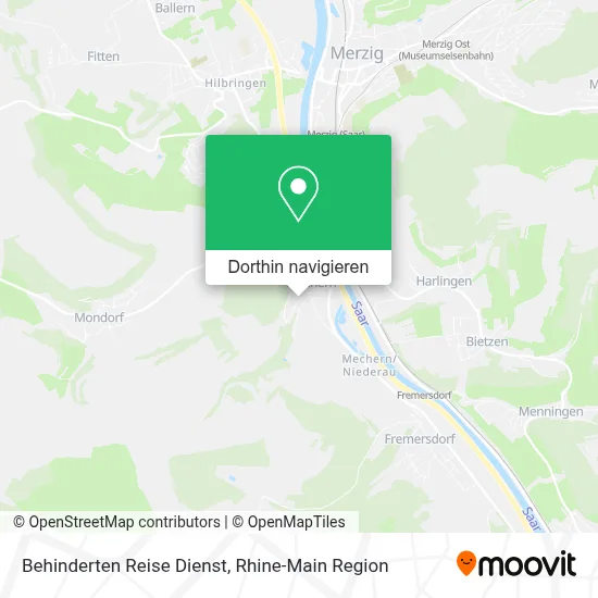 Behinderten Reise Dienst Karte