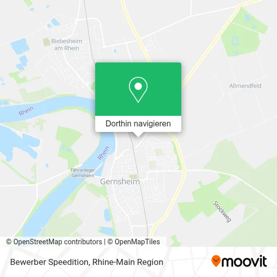 Bewerber Speedition Karte