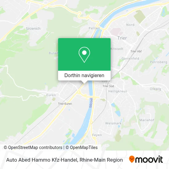 Auto Abed Hammo Kfz-Handel Karte