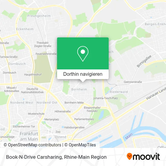 Book-N-Drive Carsharing Karte
