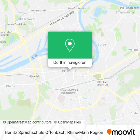 Berlitz Sprachschule Offenbach Karte
