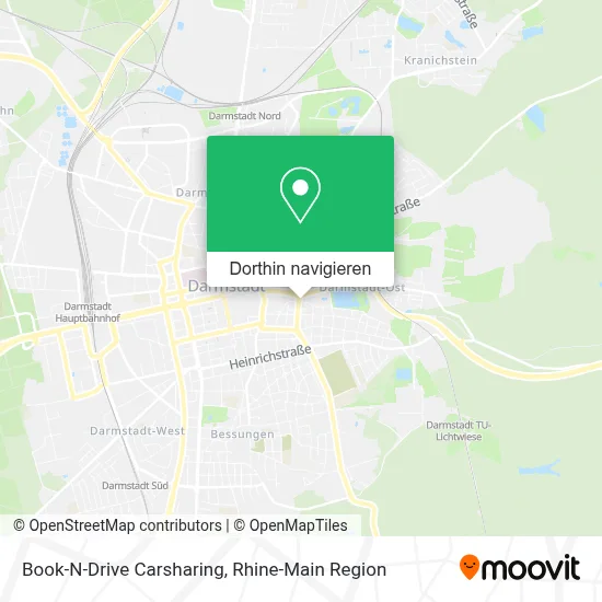 Book-N-Drive Carsharing Karte