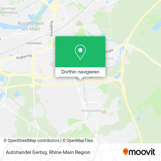 Autohandel Gerbig Karte