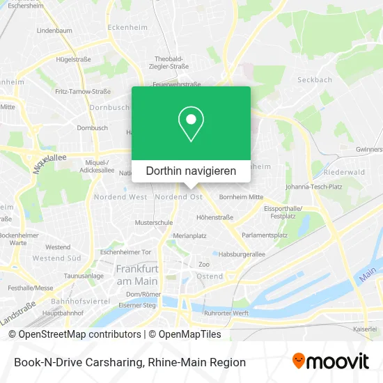 Book-N-Drive Carsharing Karte