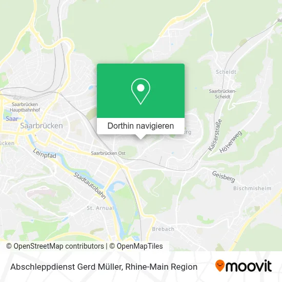 Abschleppdienst Gerd Müller Karte