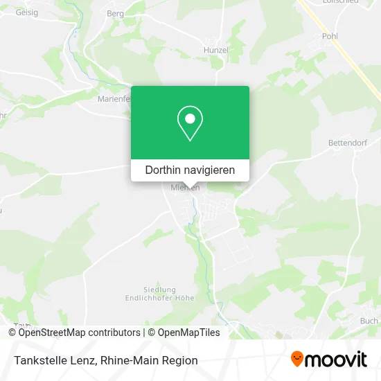 Tankstelle Lenz Karte