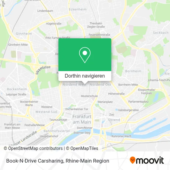 Book-N-Drive Carsharing Karte