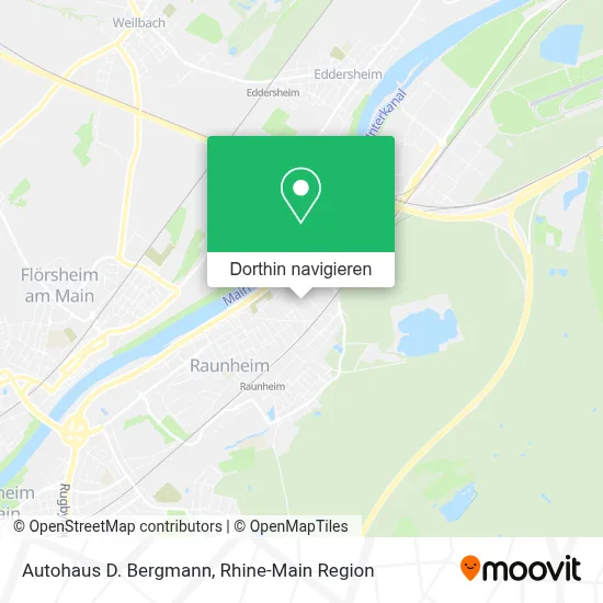 Autohaus D. Bergmann Karte