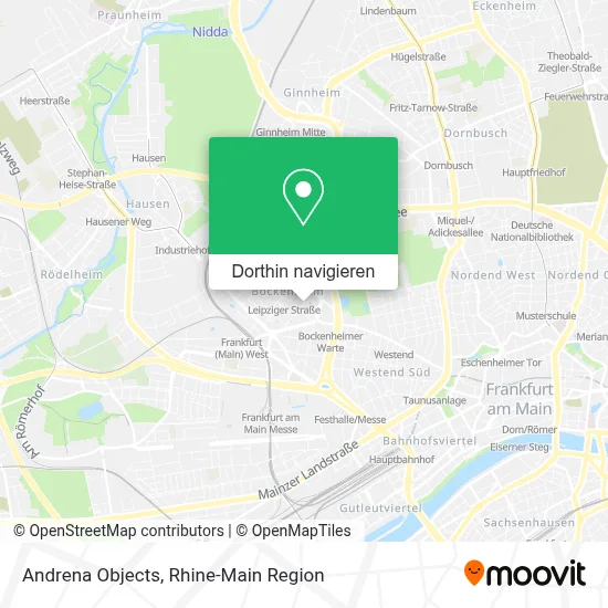 Andrena Objects Karte
