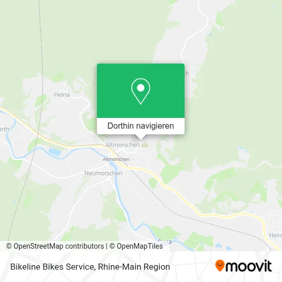 Bikeline Bikes Service Karte