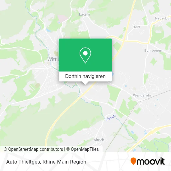 Auto Thieltges Karte