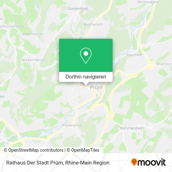 Rathaus Der Stadt Prüm Karte