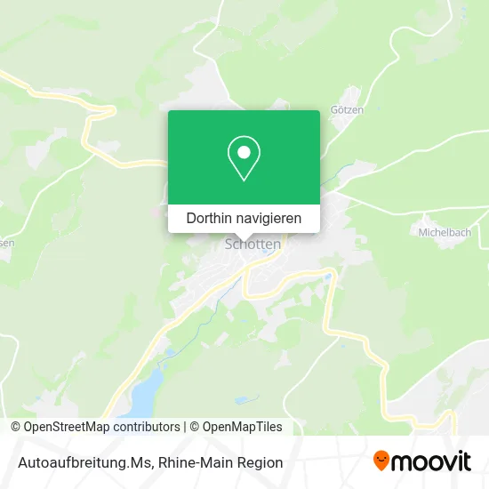 Autoaufbreitung.Ms Karte