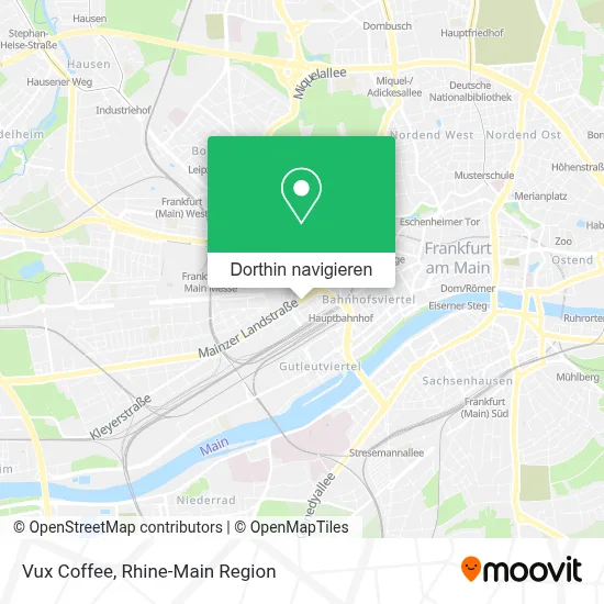 Vux Coffee Karte
