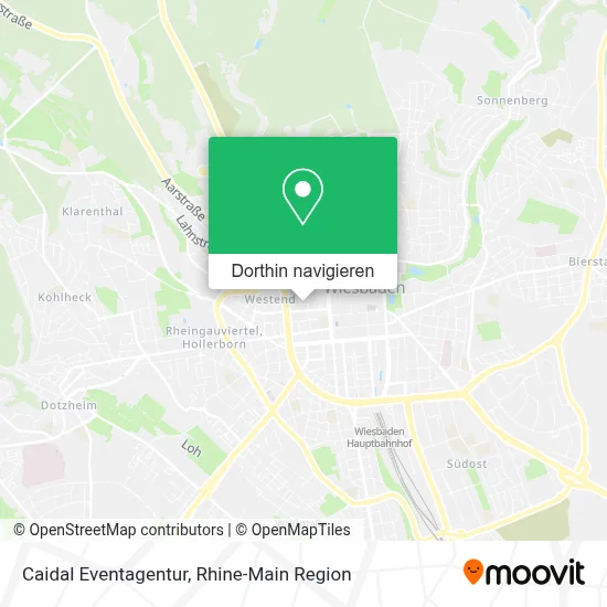 Caidal Eventagentur Karte