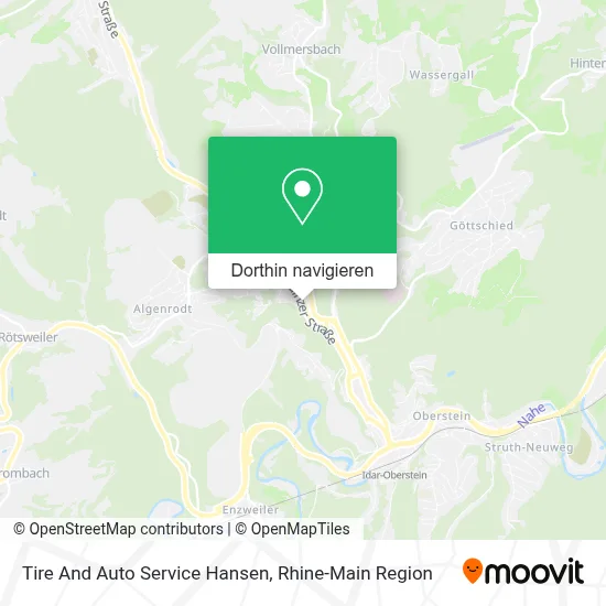 Tire And Auto Service Hansen Karte
