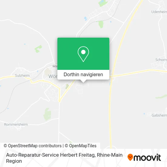 Auto-Reparatur-Service Herbert Freitag Karte