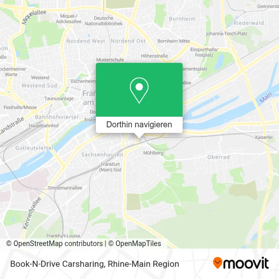 Book-N-Drive Carsharing Karte