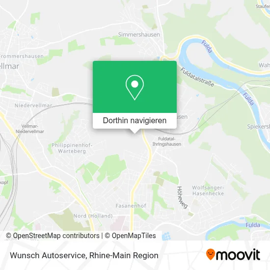 Wunsch Autoservice Karte