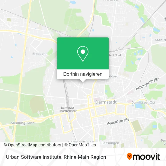 Urban Software Institute Karte