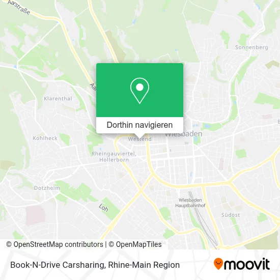 Book-N-Drive Carsharing Karte