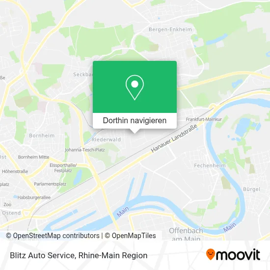 Blitz Auto Service Karte