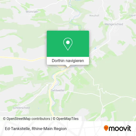 Ed-Tankstelle Karte