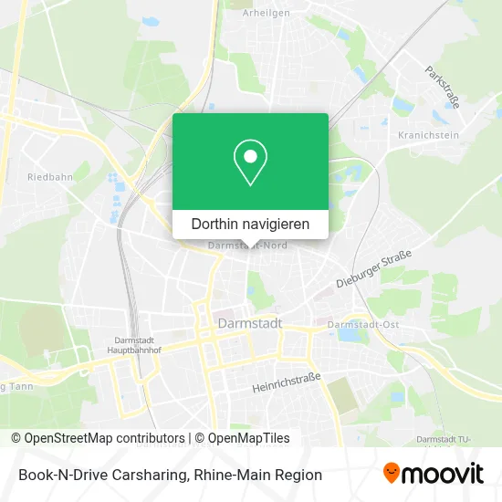 Book-N-Drive Carsharing Karte