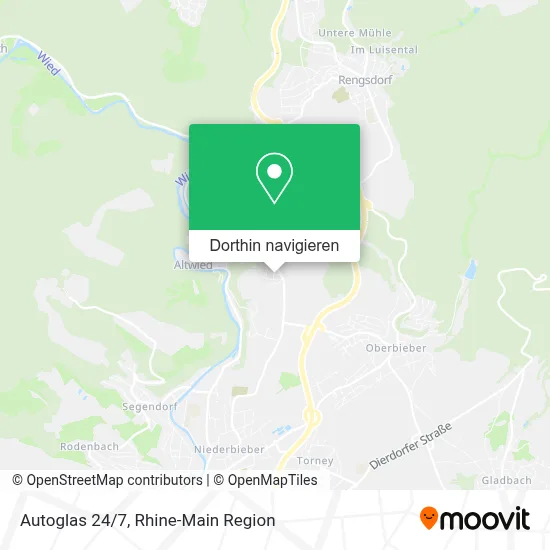 Autoglas 24/7 Karte