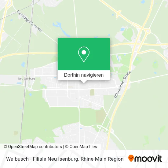 Walbusch - Filiale Neu Isenburg Karte