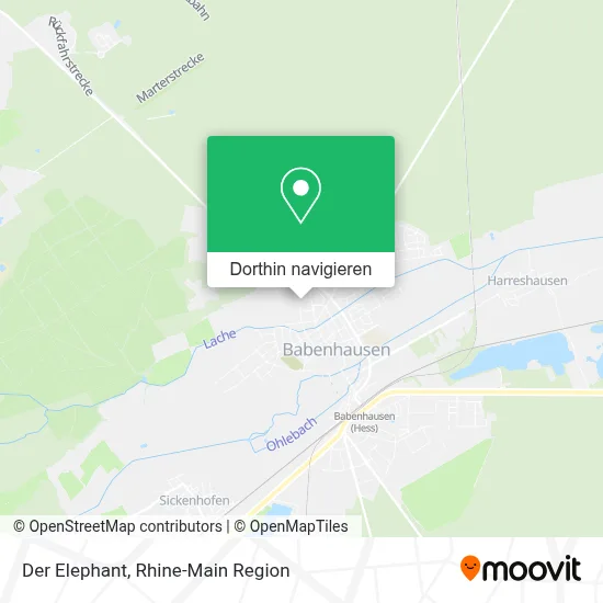 Der Elephant Karte