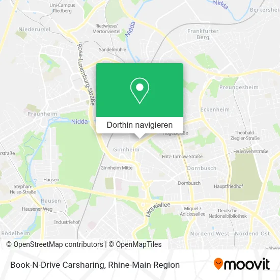 Book-N-Drive Carsharing Karte
