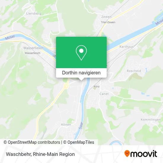 Waschbehr Karte