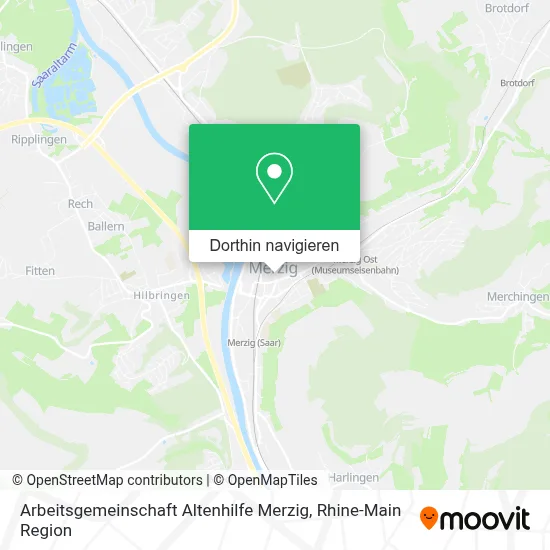 Arbeitsgemeinschaft Altenhilfe Merzig Karte