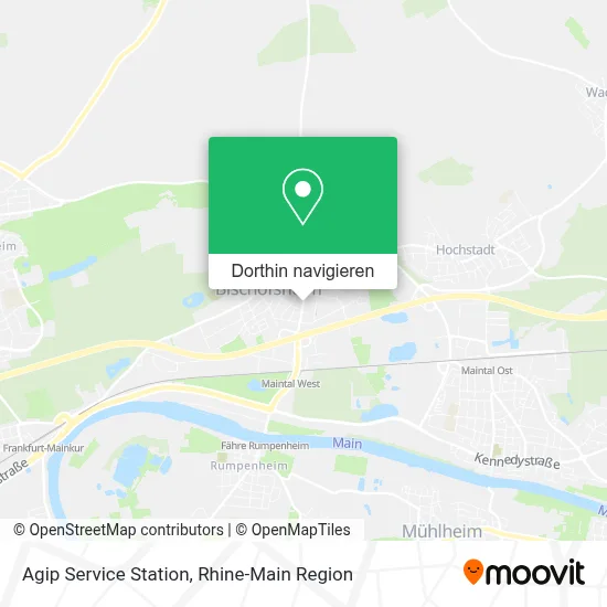 Agip Service Station Karte