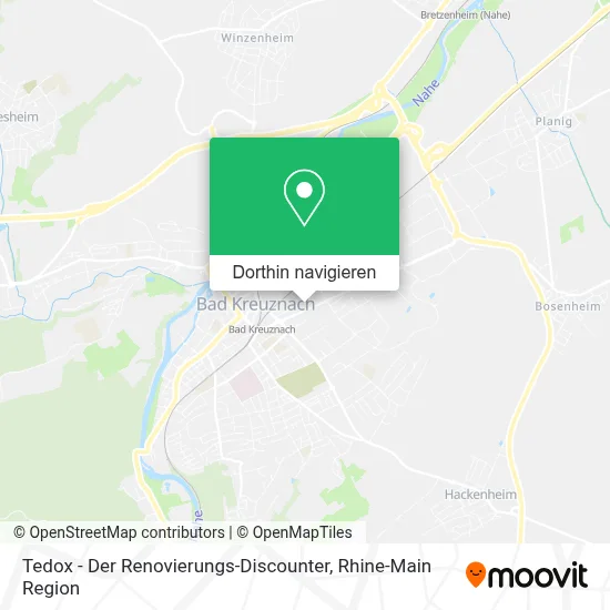 Tedox - Der Renovierungs-Discounter Karte
