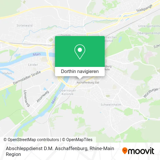 Abschleppdienst D.M. Aschaffenburg Karte