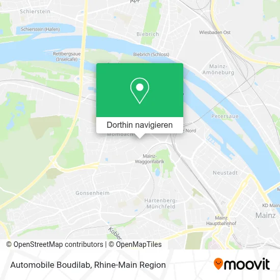 Automobile Boudilab Karte