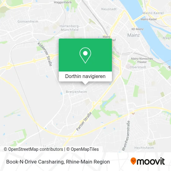 Book-N-Drive Carsharing Karte