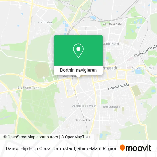 Dance Hip Hop Class Darmstadt Karte