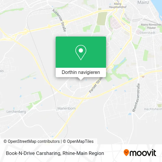 Book-N-Drive Carsharing Karte