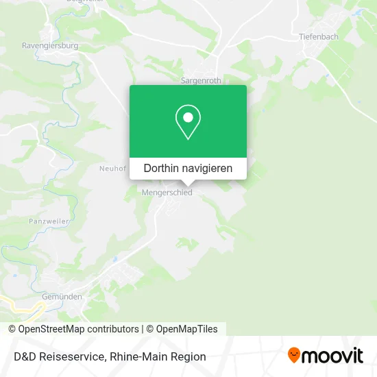 D&D Reiseservice Karte