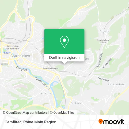 Cerafiltec Karte
