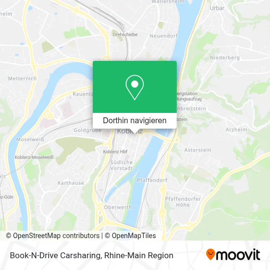 Book-N-Drive Carsharing Karte